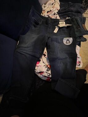 d. jeans Women’s Dark Blue Skinny Stretch capris